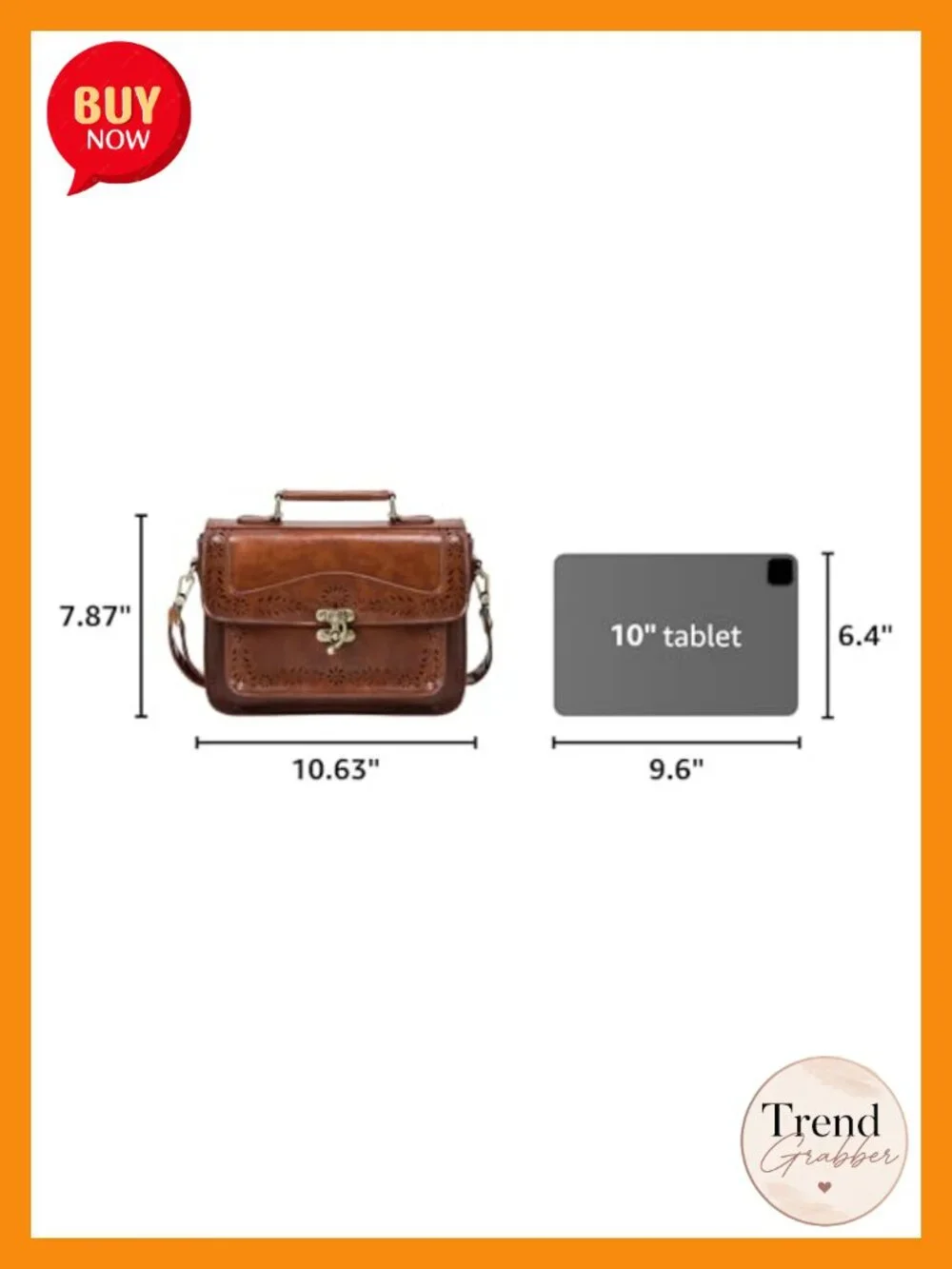 PU Leather Satchel Purse Small Crossbody Messenger Bag Work
